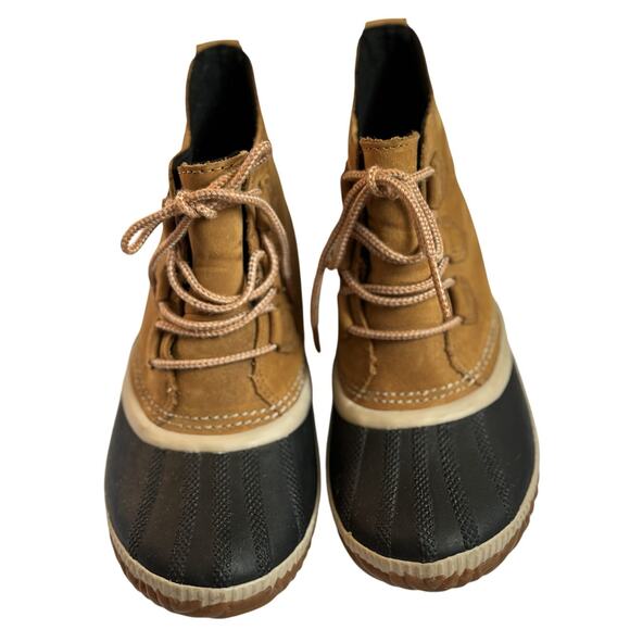 Sorel Out ’N About Waterproof Duck Boots W 8 | Lace Up Rain Snow Booties - Picture 2 of 7